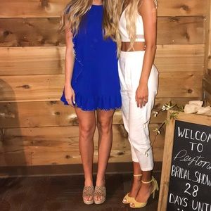 Royal Blue Ruffle Dress